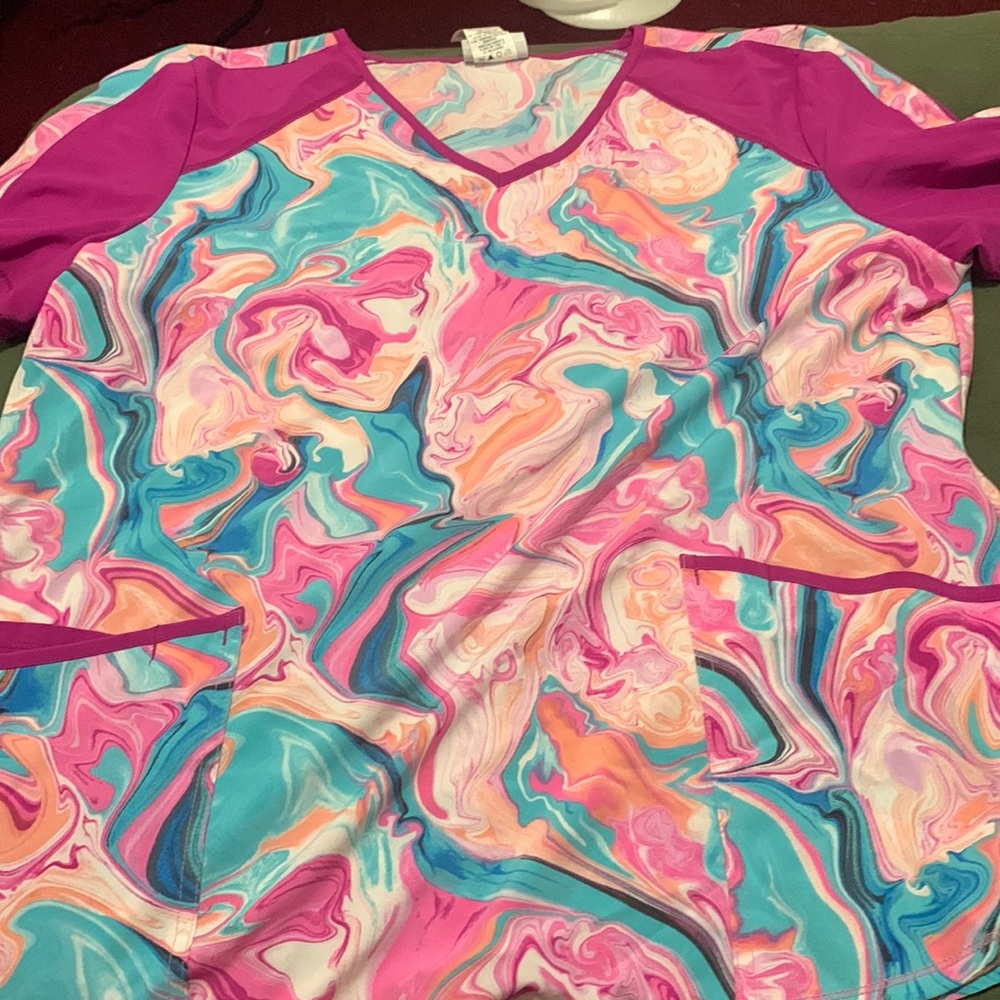 Pretty scrub top